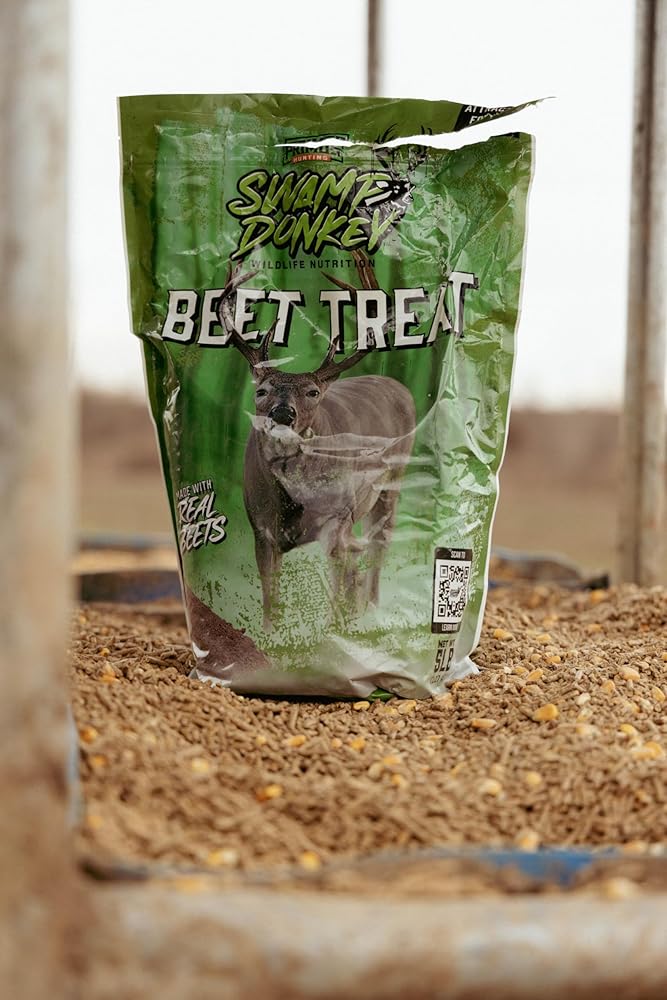 Primos Hunting Swamp Donkey Beet Treat - Premium Deer Food - Real Shredded Sugar Beets for High Sugar Content - Attracts & Nourishes Deer - 5 Pound Bag