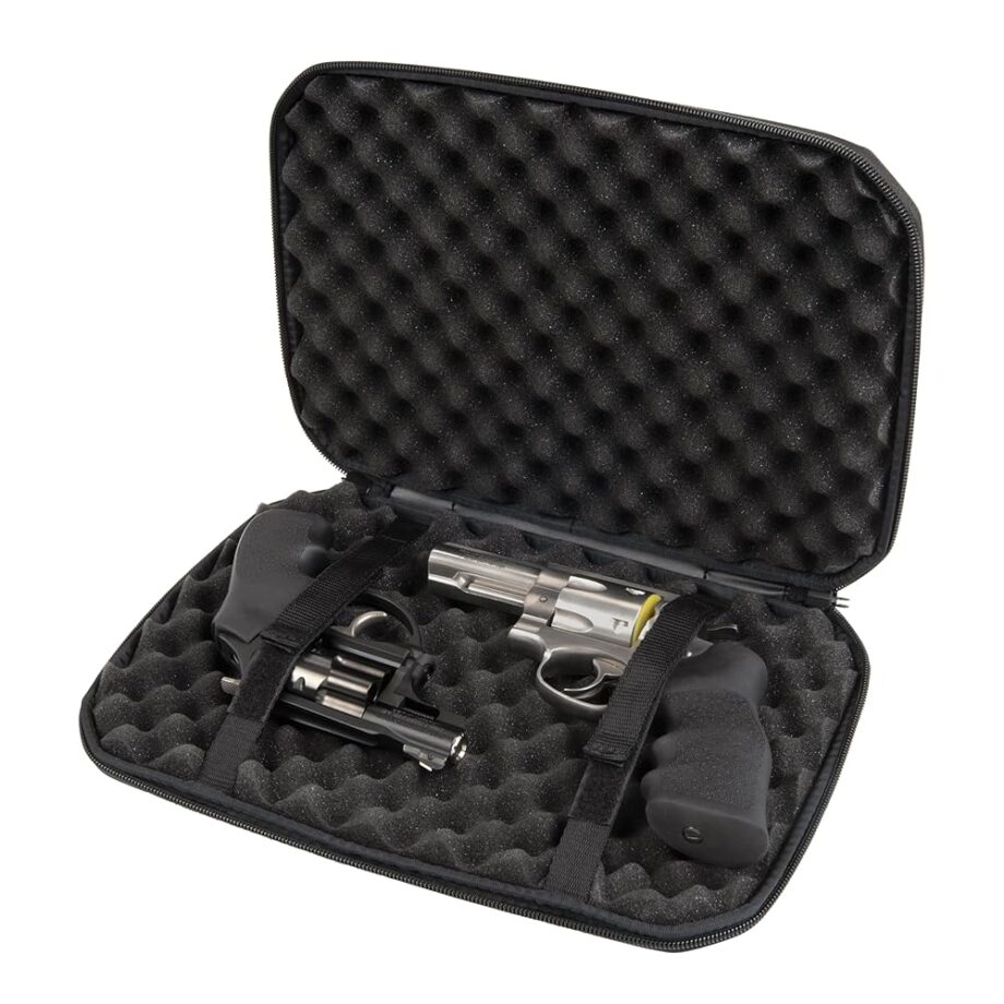 Allen Company EXO™ Hard Case Pistol Gun Safe Storage Box - Lockable Military Grade Protection for 12" Handguns - Tactical Shooting Range Case