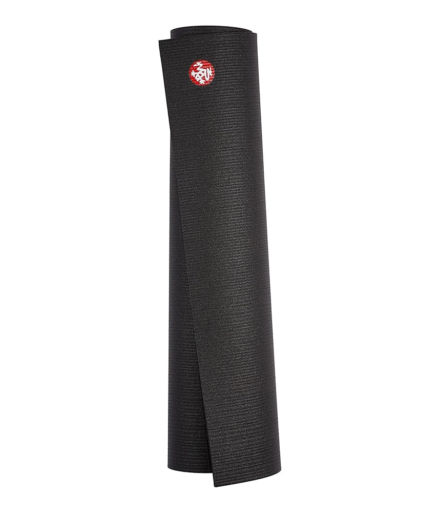 Manduka PRO Yoga Mat – Premium 6mm Thick Mat, Eco Friendly, Oeko-Tex Certified, Free of ALL Chemicals, High Performance Grip, Ultra Dense Cushioning for Support & Stability in Yoga, Pilates, Gym and Any General Fitness - 85 inches, Black, 85" x 26"