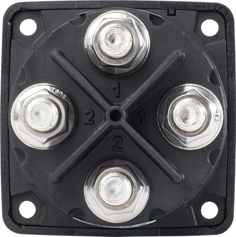 Blue Sea Systems 6010200 m-Series Mini Battery Switch, 300A, 32V DC Dual Circuit, Black