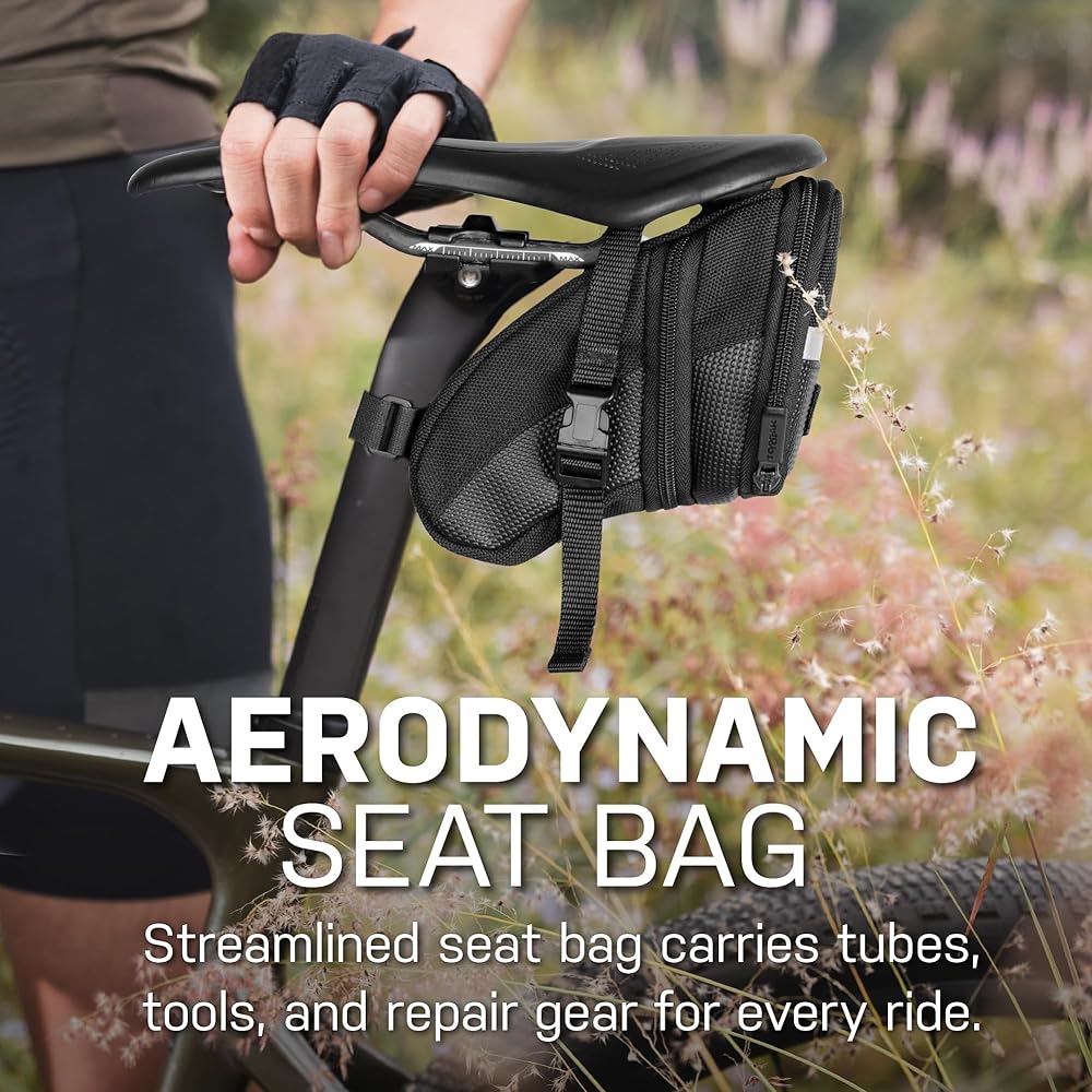 Topeak TC2261B Aero Wedge Pack with Strap Mount, Medium, black