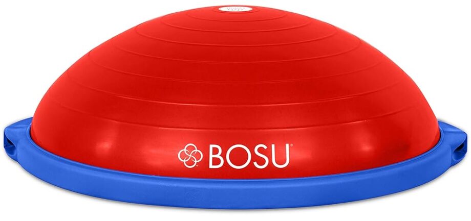 Bosu 72-10850 Home Gym Equipment The Original Balance Trainer 65 cm Diameter, Red and Blue