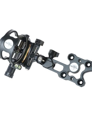 Southland Archery Supply SAS Tool-Less Micro Adjust Detachable Bracket with Adjustable Brightness LED Sight Light (Black, 5-Pin)