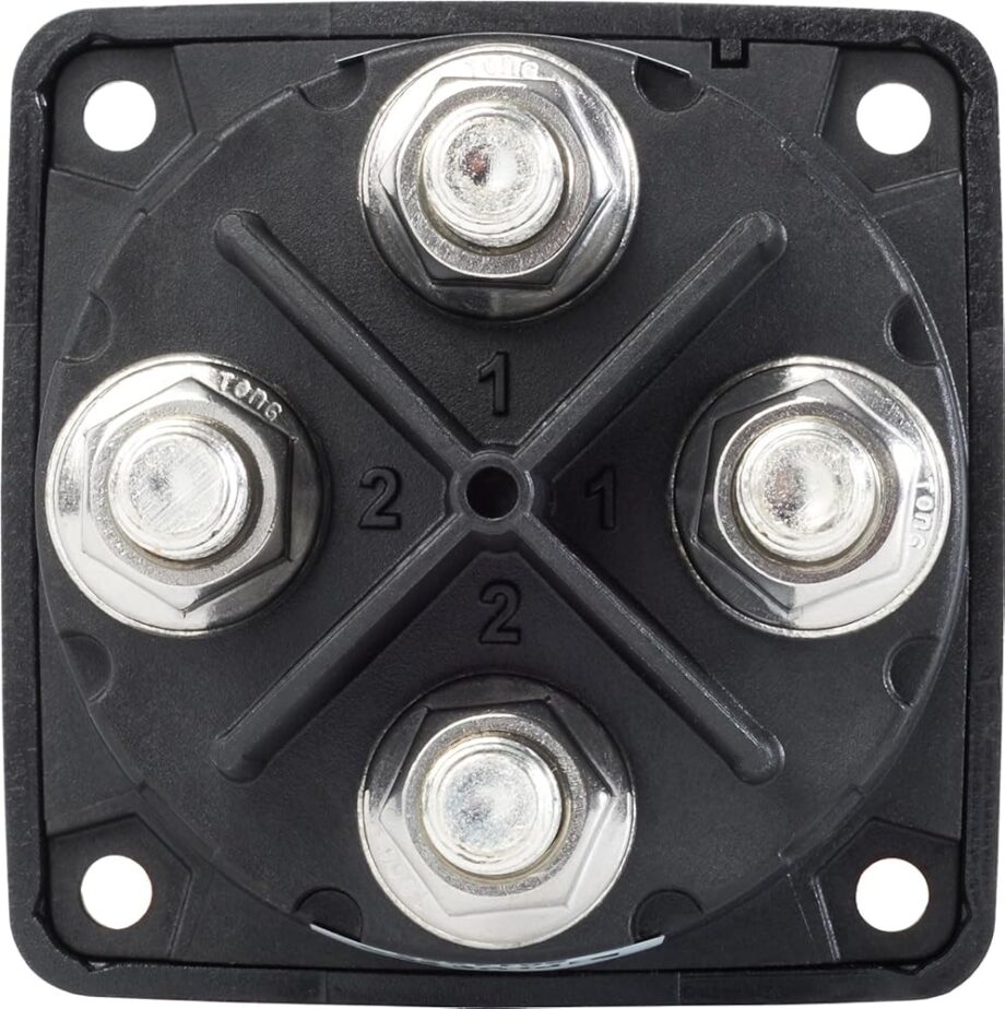 Blue Sea Systems 6011200 m-Series Battery Switch Mini Dual Circuit Plus, 32V DC, 300A, Black