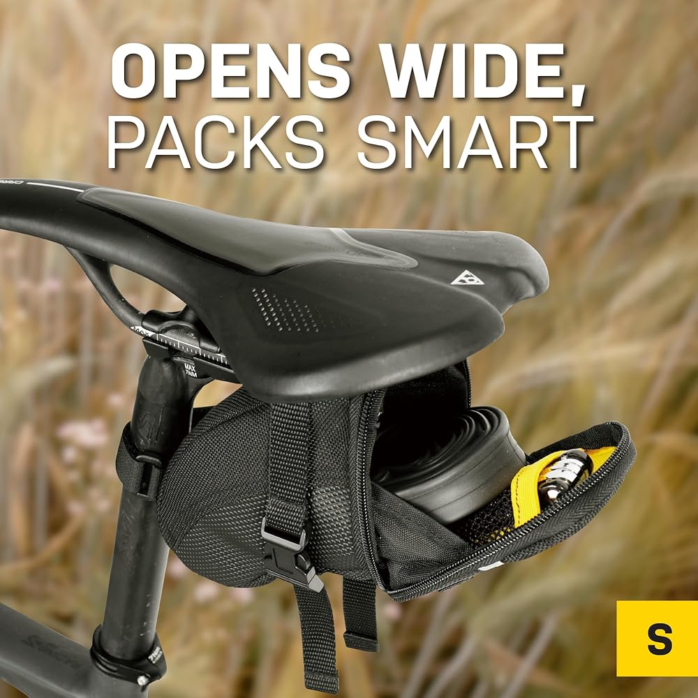 Aero Wedge Pack, w/ strap mount, Small, Black