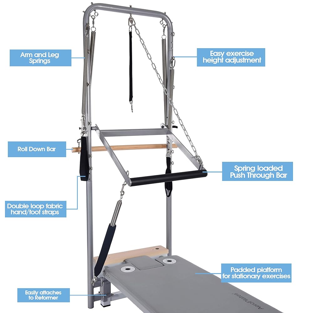 AeroPilates Precision Series Reformer 610 with Optional Cadillac (Reformer 610 with Cadillac)