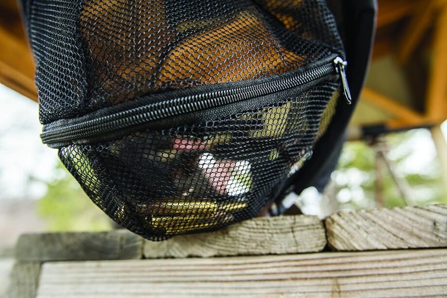 Caldwell Brass Trap, 21" x 19" with Heat Resistant Mesh and Tripod Mount for Range Brass Collection