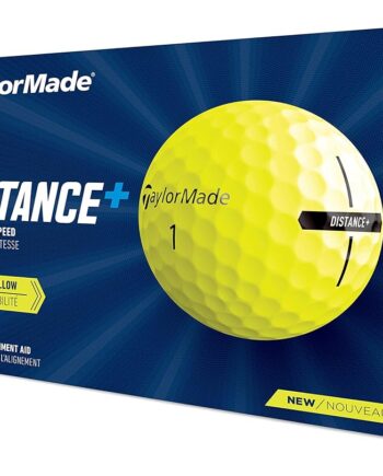 TaylorMade Golf 2021 TAYLORMADE YELLOW DISTANCE+ GOLF BALLS, LARGE