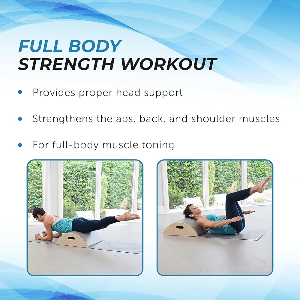 AeroPilates Precision Arc Barrel | Decompress and Lengthen Spine | Two Free Online Workout Videos Included | Lightweight, Compact Design