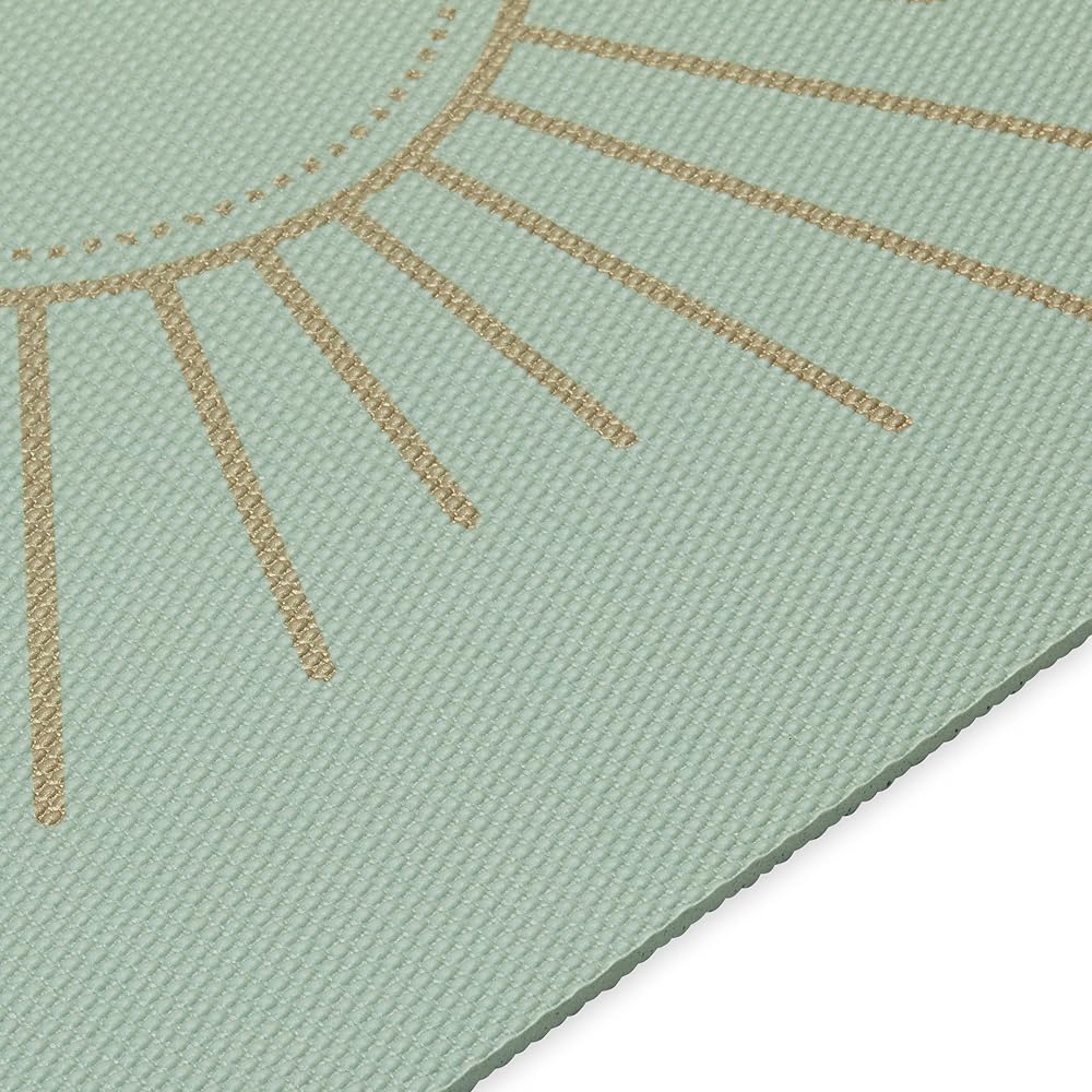 Gaiam Yoga Mat - Premium 6mm Print Extra Thick Non Slip Exercise & Fitness Mat for All Types of Yoga, Pilates & Floor Workouts (68"L x 24"W x 6mm Thick)