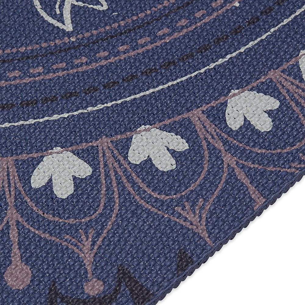 Gaiam Yoga Mat - Premium 6mm Print Extra Thick Non Slip Exercise & Fitness Mat for All Types of Yoga, Pilates & Floor Workouts - Here & Now