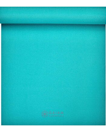 Gaiam Essentials Premium Yoga Mat with Carrier Sling, Teal, 72 InchL x 24 InchW x 1/4 Inch Thick