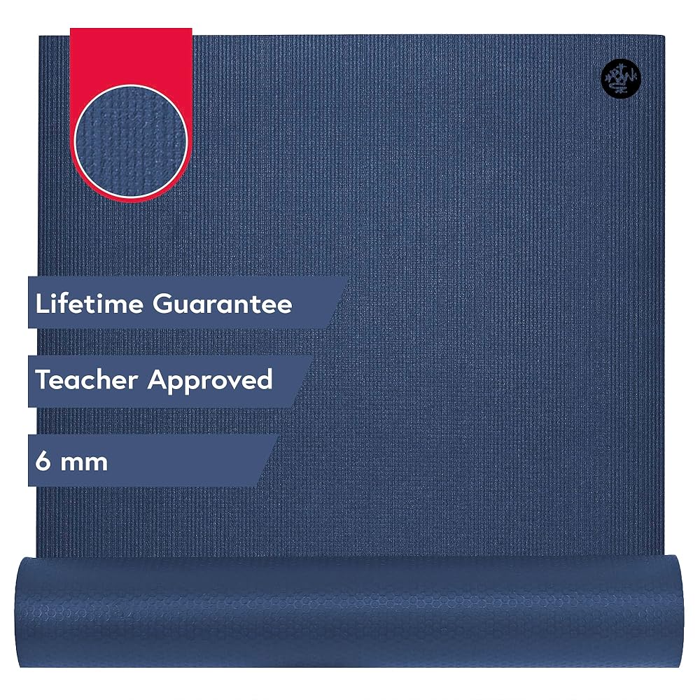 Manduka PRO Yoga Mat – Premium 6mm Thick Mat, Eco Friendly, Oeko-Tex Certified, Ultra Dense Cushioning for Support & Stability in Yoga, Pilates, Gym and Any General Fitness, Odyssey, 71" x 26"