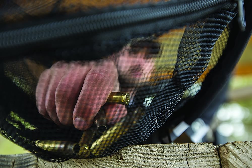 Caldwell Brass Trap, 21" x 19" with Heat Resistant Mesh and Tripod Mount for Range Brass Collection