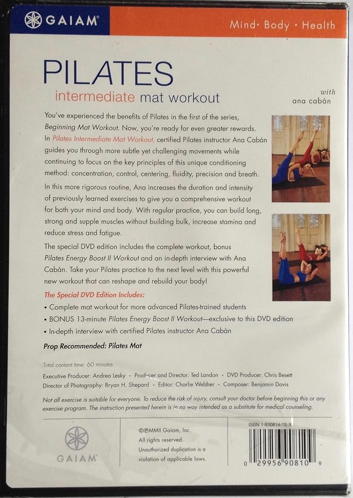 PILATES INTERMEDIATE:MAT WORKOUT