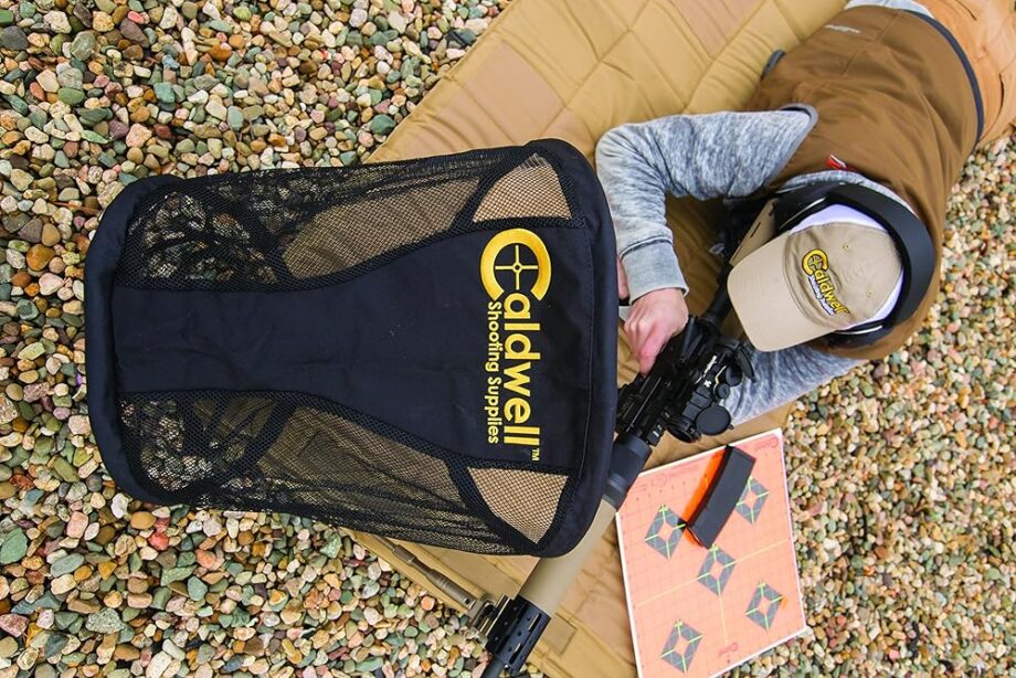 Caldwell Brass Trap, 21" x 19" with Heat Resistant Mesh and Tripod Mount for Range Brass Collection